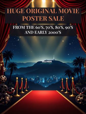 HUGE MOVIE POSTER SALE - ALL ORIGINALS 1