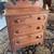 Antique 19th Century Small Walnut Three Drawer Chest Commode 1 thumbnail