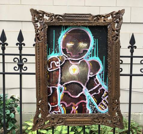 Beautiful wall art in solid wood frame made in India 1