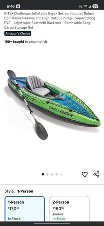 Inflatable kayak 1