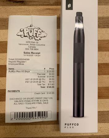 Puffco Plus V3 Onyx - Like New with Box + Receipt 1