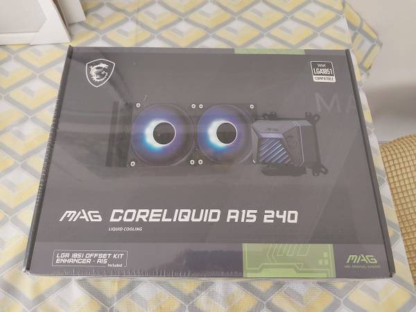 MSI MAG CORELIQUID A15 240 - Liquid cooler (New, unopened) 1