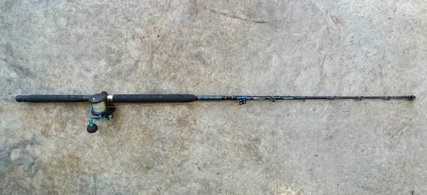 Halibut and Salmon Fishing Rod and Reel by Daiwa/Shakespeare 1