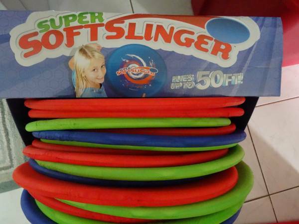 "Frisbee" Slingers (Huge Soft Ones) $4.50 --New with Tags-Half Price-- 1