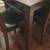 Warm Walnut Stain 7 Piece Dinning set with Leather Chairs. 4 thumbnail