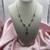 Sterling Silver Pyrope Garnet & Marcasite 16”-18” Necklace 2 thumbnail