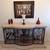 Wrought Iron Console Table w/ Wine Rack 1 thumbnail