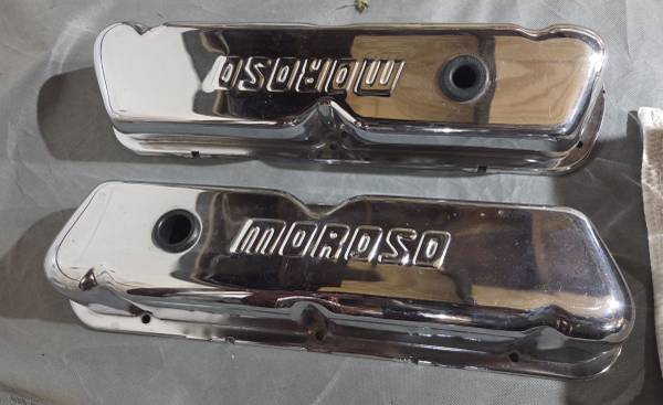 FORD Small Block MOROSO Chrome Valve Covers 1