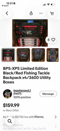 CABELA’S FISHING BACKPACK FULLY STOCKED 1