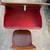 Norman Bel Geddes Mid Century Industrial School Student Desk Red 5 thumbnail