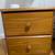 Solid wooden night stand with two drawers, good condition 3 thumbnail