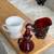 3 Vintage Ruby And Milk Glass Creamers And Cruet, U.S.A., All For 2 thumbnail