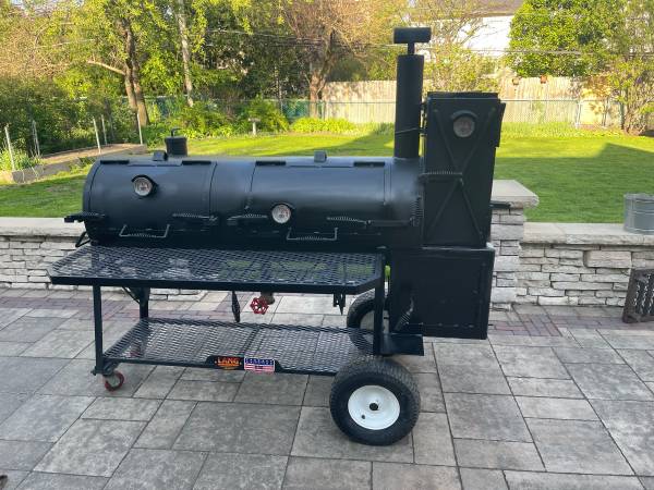 LANG Custom semi professional reverse flow smoker/grill 36” BBQ/Grill hybrid D 1