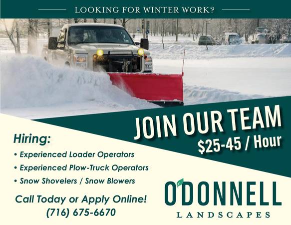 Snow Removal: Plow Drivers / Shovelers 1
