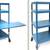 Large Custom-Built Wheeled Shelving Unit w/Table/Platform. Steel-Frame 1 thumbnail