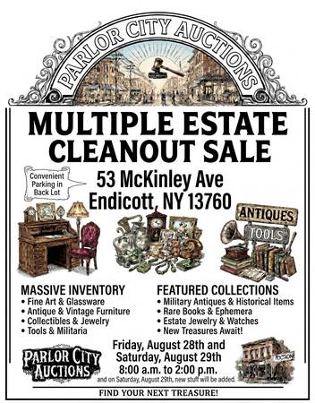 Massive 2-Day Multiple Estate Cleanout Sale – Endicott (Aug 28 & 29) 1