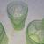 8 green depression glass lovebird tumbles 6 thumbnail