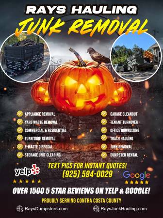 RAYS JUNK REMOVAL & DUMPSTER RENTALS. FULL SERVICE CLEAN-OUTS & MORE 1