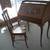 Vintage Antique Early 1900's Desk with Chair Tiger Oak 1 thumbnail