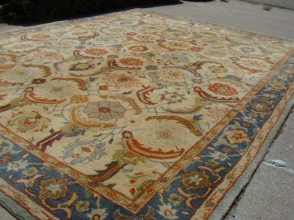 Pottery Barn WOOL area Persian Rug made in INDIA 8'x10' carpet 1