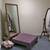 Rectangular Mirror Vintage MCM Wooden framed Wall Or Floor Standing 3 thumbnail