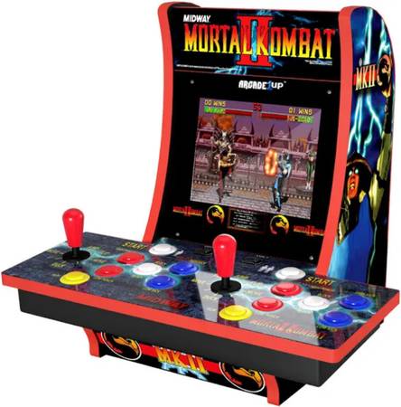 Arcade1Up Mortal Kombat II 2-player Countercade with Litght Up Marquee 1