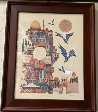 Amram Ebgi "Jerusalem Dome" FRAMED. 1