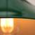 Vintage French 10" Art Deco Green Glass Conical Pendant Light Lamp 8 thumbnail