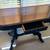 Refinished Solid Wood Sofa Table / Entryway Table with Drawer – Navy & Walnut 3 thumbnail