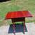 Sheraton Side Table, SOLID CHERRY,  Drop leaf, drawers, ball feet 12 thumbnail
