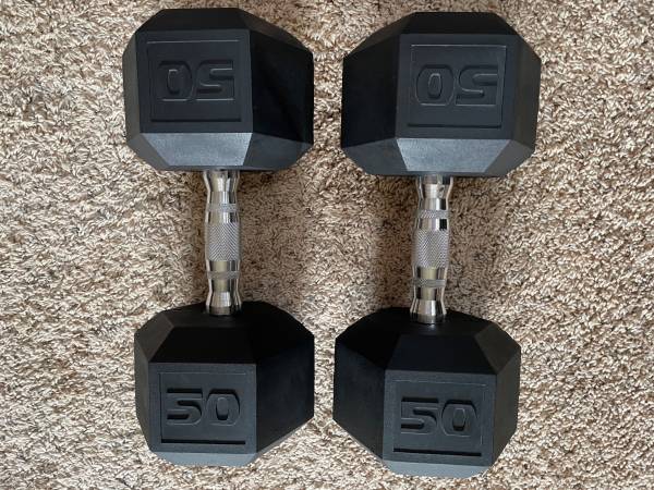 50 Pound Dumbbells 1