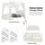 Full/Queen Bed Frame with Headboard and upper frame 3 thumbnail