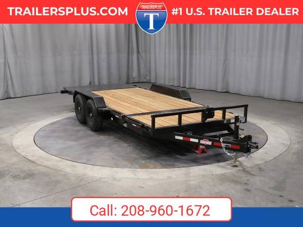 2027 Interstate 7X20 Hydraulic Tilt 14K Trailer Black 1