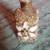 Gold filigree overlay glass perfume bottle 1 thumbnail