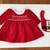 Baby Girl Christmas Holiday Dress and Bib, 9 Months 1 thumbnail