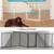 No Pawblems Free Standing Dog Gate with Door, 30'' Tall Foldable Dog Fence 3 thumbnail
