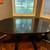 Black Amish Solid Wood Expanding Dining Table + 6 Chairs 5 thumbnail
