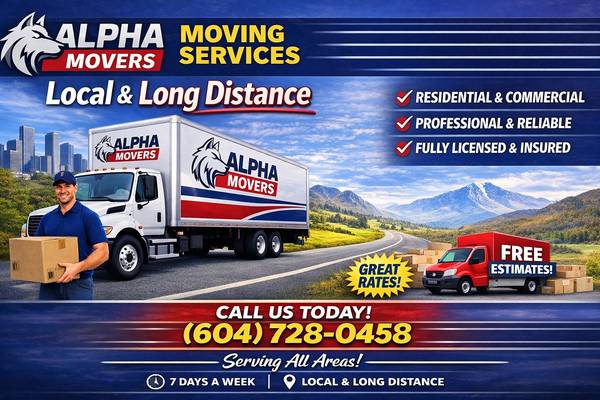 📞📞🚛 ALPHA MOVERS MOVER MOVING DELIVERY 🚛📞📞 1