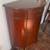 Mahogany 1920’’s  Demilune Half Moon Cabinet 22x11x32 5 thumbnail
