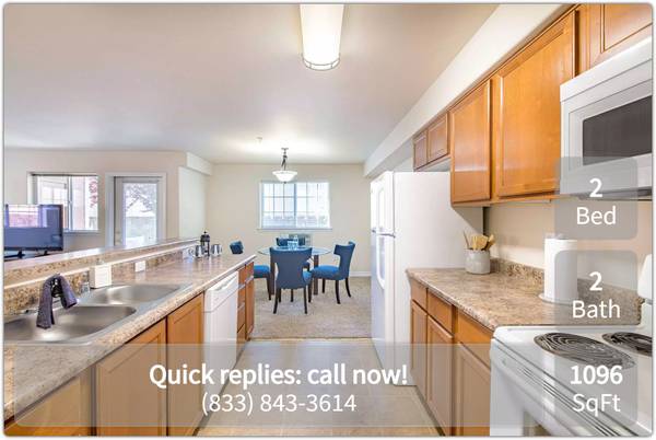 $1,450 / 2br - 1096ft2 - 2 dormitorios 2 baños - ¡Alquila hoy! ¡Un mes gratis! (Richland - Centro de tránsito Knight St)63941565030786120