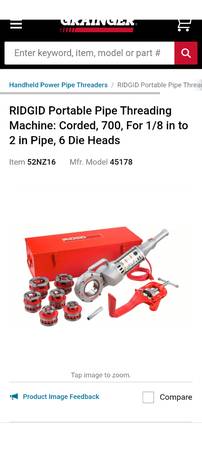 Rigid pipe threader 1