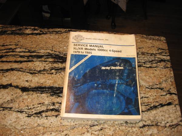 HARLEY DAVIDSON SERVICE MANUAL SPORTSTER 1979/85 1