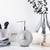 TWO Crushed Mirror Glass Mosaic Round Soap Dispenser Set- Silver Chrome 3 thumbnail