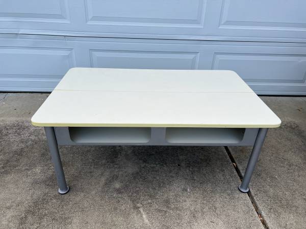 Ikea modern steel frame coffee table TV table - furniture - by owner - sale