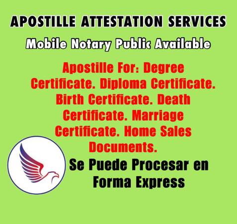 Mobile Notary Apostille (NY)