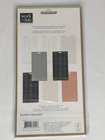 The Happy Planner Work + Life Stickers, Assorted Colors, 632/Pack (SP4 1