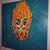 Spicy Fire Peppers Calavera Art Skull Painting Original Artwork 2 thumbnail