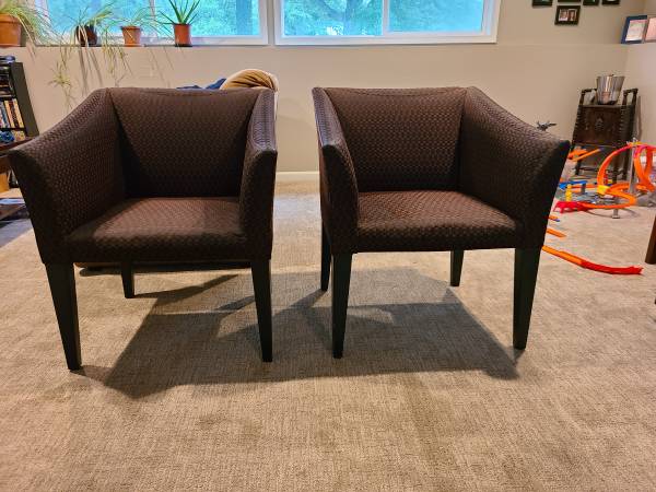 2 patterned chairs 1