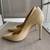 M.GEMI NUDE CREAM PATENT LEATHER PUMPS Sz 9 3 thumbnail