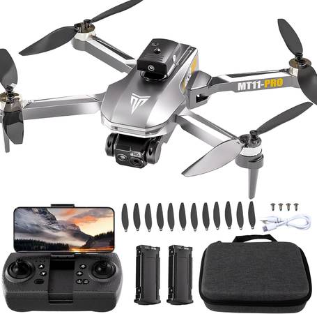 Brushless Motor Drone,90° Adjustable 4K FPV,APP control,40min Flight T 1